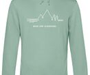 MQ NEVER STOP DISCOVERING - Organic Hoodie Unisex - gruen