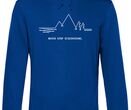 MQ NEVER STOP DISCOVERING - Organic Hoodie Unisex - blau