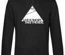MQ LIVE IS SHORT TAKE THE RIDE - Organic Hoodie Unisex - schwarz