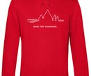 MQ NEVER STOP DISCOVERING - Organic Hoodie Unisex - rot