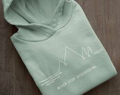 MQ NEVER STOP DISCOVERING - Organic Hoodie Unisex